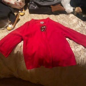 JM Collection red coat